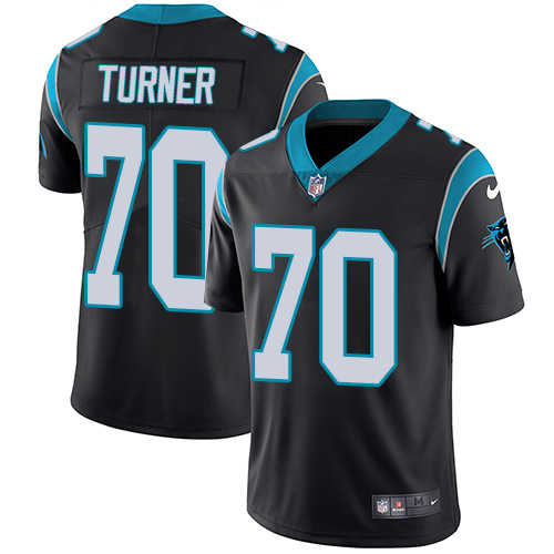 Nike Panthers #70 Trai Turner Black Team Color Men's Stitched NFL Vapor Untouchable Limited Jersey